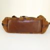 Saint Laurent Aspen handbag in brown sheepskin and brown leather - Detail D4 thumbnail