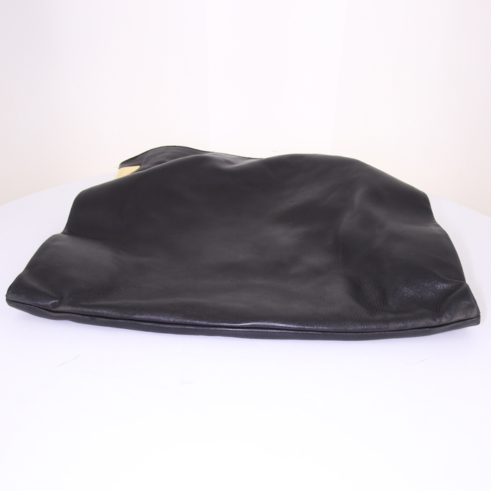 Shopping bag Gucci 1970 in pelle nera - Detail D4