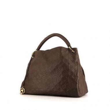 Bolso de mano Louis Vuitton Arsty modelo mediano en cuero monogram huella color topo