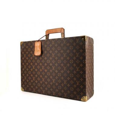 Valigia Louis Vuitton Zephyr in tela monogram marrone e pelle naturale