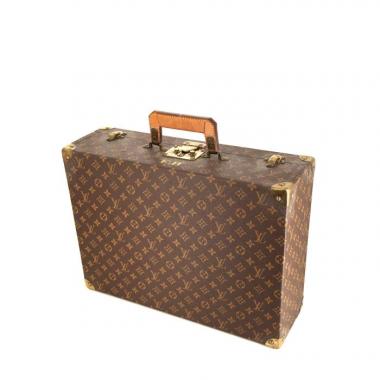Valigia Louis Vuitton Zephyr 60 in tela monogram marrone e pelle naturale