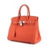 Hermes Birkin 30 cm handbag in orange terre battue togo leather - 00pp thumbnail
