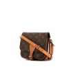 Louis Vuitton Cartouchiére shoulder bag in brown monogram canvas and natural leather - 00pp thumbnail