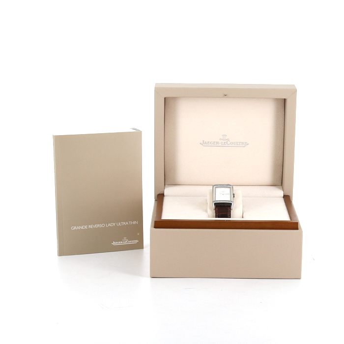Orologio Jaeger-LeCoultre Grande Reverso Ultra Thin in acciaio Ref : 268886 Circa 2000 - Detail D3