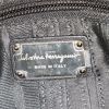Salvatore Ferragamo Sofia shoulder bag in black grained leather - Detail D4 thumbnail