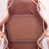 Louis Vuitton petit Noé small model handbag in brown monogram canvas and natural leather - Detail D2 thumbnail