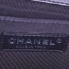 Chanel Boy shoulder bag in black chevron quilted leather - Detail D4 thumbnail