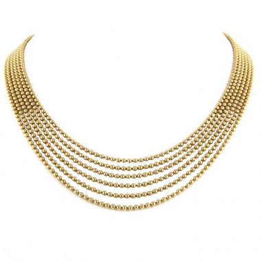 Cartier Perruque medium model necklace in yellow gold