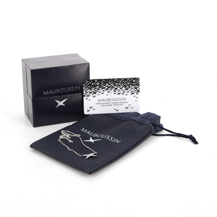 Mauboussin Nuances de Toi necklace in white gold and diamonds - Detail D2