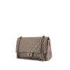 Chanel 2.55 handbag in taupe quilted leather - 00pp thumbnail