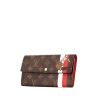 Portafogli Louis Vuitton Sarah in tela monogram marrone raffigurante uno stalliere - 00pp thumbnail