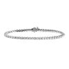 Vintage bracelet in 14k white gold and diamonds for 4 carats - 00pp thumbnail