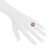 Bague Poiray Fille Antique en or rose,  quartz rose et diamants - Detail D1 thumbnail