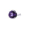 Poiray Fille Cabochon ring in white gold and amethyst - 00pp thumbnail