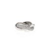 Poiray Tresse ring in white gold and diamonds - 360 thumbnail