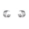 Poiray Coeur Fil earrings in white gold - 00pp thumbnail