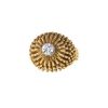 Vintage 1970's boule ring in yellow gold and diamond - 00pp thumbnail