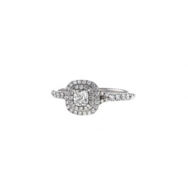 Anello Tiffany & Co Soleste in platino e diamanti