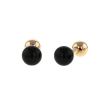Tiffany & Co pair of cufflinks in yellow gold and onyx - 00pp thumbnail