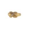 Bague époque années 80 Tiffany & Co en or jaune et diamants - 00pp thumbnail