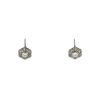 Vintage Art Nouveau earrings in white gold and diamonds - 00pp thumbnail