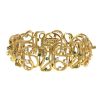 Vintage 1980's bracelet in yellow gold,  diamonds and emerald - 00pp thumbnail