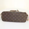 Louis Vuitton Neverfull small model shopping bag in monogram canvas and natural leather - Detail D4 thumbnail