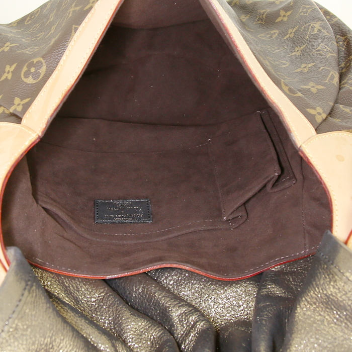 Borsa Louis Vuitton Louis Vuitton Editions Limitées in tela monogram marrone e pelle naturale - Detail D2