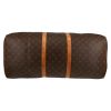 Borsa da viaggio Louis Vuitton  Keepall 60 in tela monogram marrone e pelle naturale - Detail D4 thumbnail