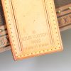 Borsa da viaggio Louis Vuitton Sirius in tela monogram cerata marrone e pelle naturale - Detail D3 thumbnail