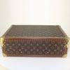 Louis Vuitton President suitcase in brown monogram canvas and natural leather - Detail D4 thumbnail