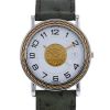 Montre Hermes Sellier - wristwatch en acier et plaqué or Ref :  SE3.720 Vers  1990 - 00pp thumbnail