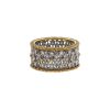 Buccellati ring in white gold,  yellow gold and diamonds - 00pp thumbnail
