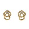 Boucheron 1980's earrings for non pierced ears in yellow gold and diamonds - 00pp thumbnail