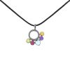 Articulated Bulgari Allegra pendant in white gold and colored stones - 00pp thumbnail