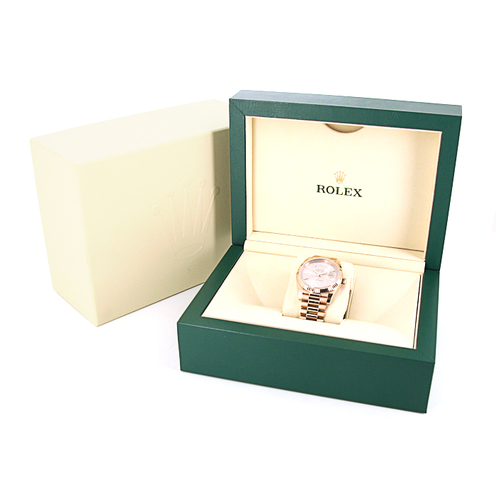 Rolex Day-Date II watch in pink gold Ref:  228235 Circa  2017 - Detail D2