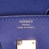 Sac à main Hermes Birkin 25 cm en cuir Swift Bleu Saphir - Detail D3 thumbnail