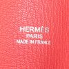 Bolso Cabás Hermes Troca en lona marrón y cuero marrón - Detail D3 thumbnail