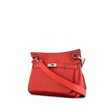 Bolso bandolera Hermes Jypsiere 31 cm en cuero togo Bougainvillea