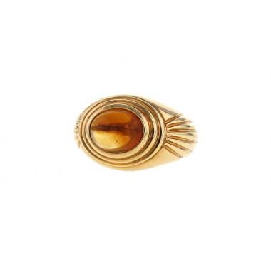 Anello Boucheron Jaipur in oro giallo e quarzo citrino Anello Boucheron Jaipur in oro giallo e quarzo citrino