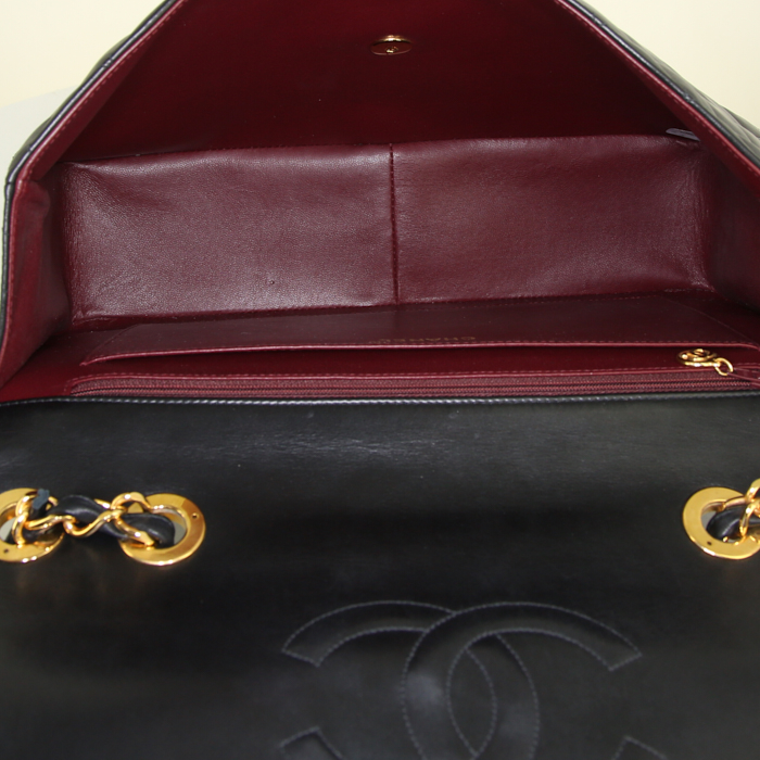 Borsa Chanel Timeless Maxi Jumbo in pelle trapuntata nera - Detail D3