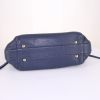 Renaud Pellegrino bag worn on the shoulder or carried in the hand in blue leather - Detail D4 thumbnail