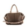 Tod's handbag in brown and taupe leather - 360 thumbnail