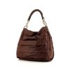Bolso para llevar al hombro Dior en cuero marrón - 00pp thumbnail