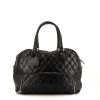 Chanel travel bag in black quilted leather - 360 thumbnail