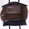 Celine Luggage medium model handbag in blue and brown suede and black leather - Detail D2 thumbnail
