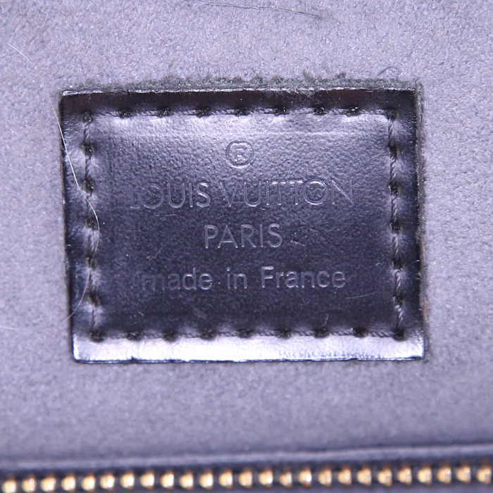 Sac à main Louis Vuitton Pont Neuf en cuir épi noir - Detail D3