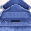 Valentino Garavani Rockstud Guitar Rolling shoulder bag in blue denim canvas - Detail D2 thumbnail