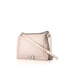 Chanel Boy medium model shoulder bag in rosy beige quilted leather - 00pp thumbnail