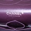 Chanel Timeless jumbo handbag in purple quilted leather - Detail D4 thumbnail